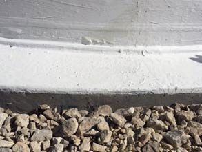 Tower base sealed using Belzona 3111 flexible membrane Tower base sealed using Belzona 3111 flexible membrane