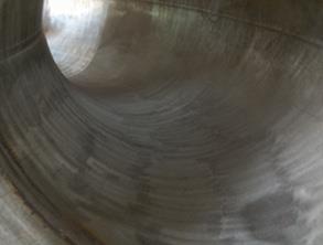 拆除失效的玄武岩内衬,给钢管弯头喷砂 拆除失效的玄武岩内衬,给钢管弯头喷砂